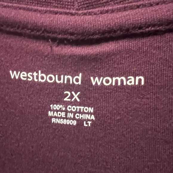 Plum Westbound Woman 2X Longsleeve Shirt - Picture 3 of 4